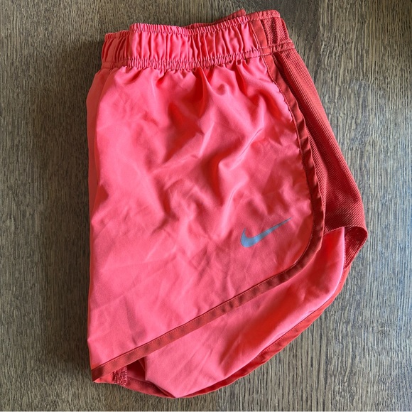 Nike Dri-Fit Women’s Running Shorts - Orange/Coral/Red - Picture 1 of 4